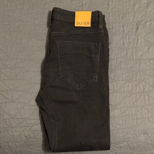 DU/ER Men's Slim Fit Black Jeans